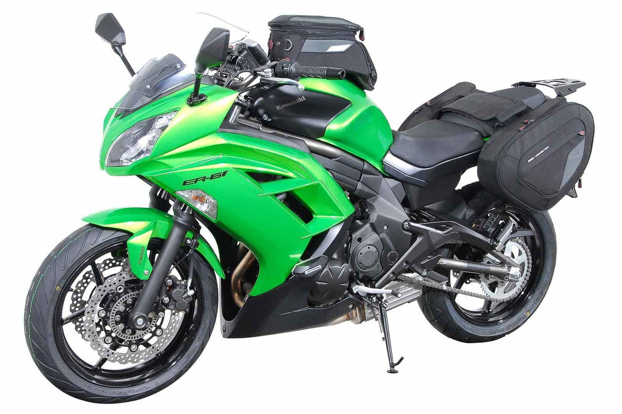 Slider set for frame Black Kawasaki ER - 6f (12 - 16) - SW - Motech UK