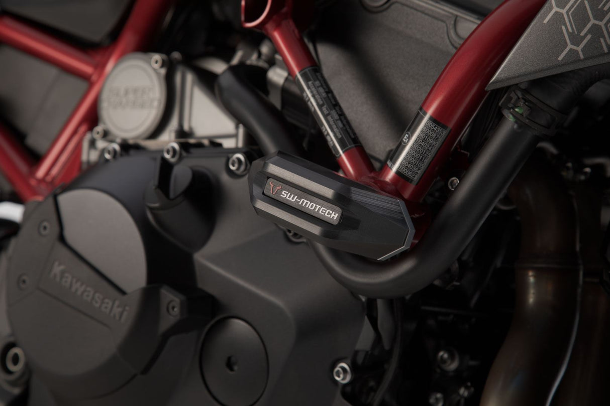 Slider set for frame Black Kawasaki Z H2 (19 - ) - SW - Motech UK