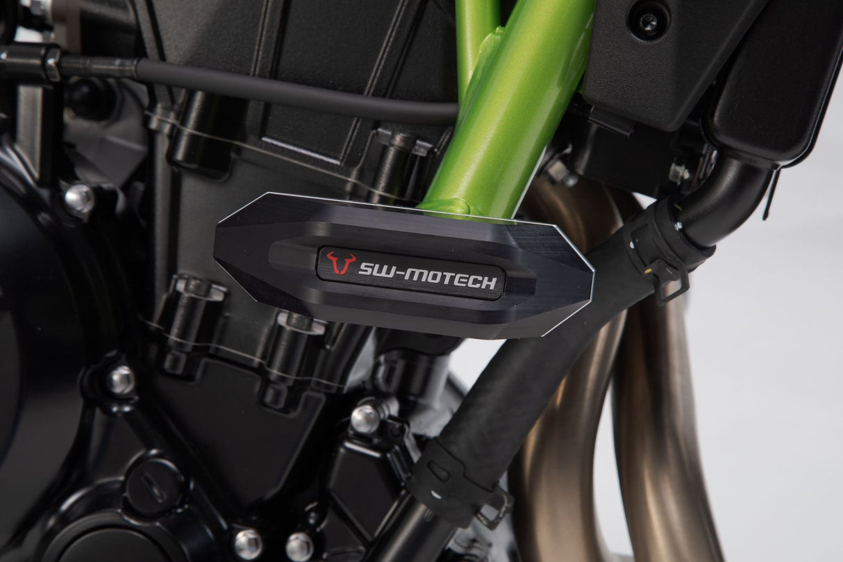 Slider set for frame Black Kawasaki Z650 (16 - ) - SW - Motech UK