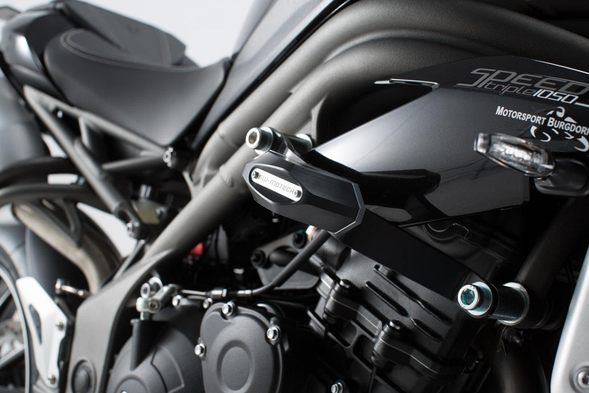 Slider Set For Frame Black Triumph Speed Triple 1050 (10-) - SW-Motech UK