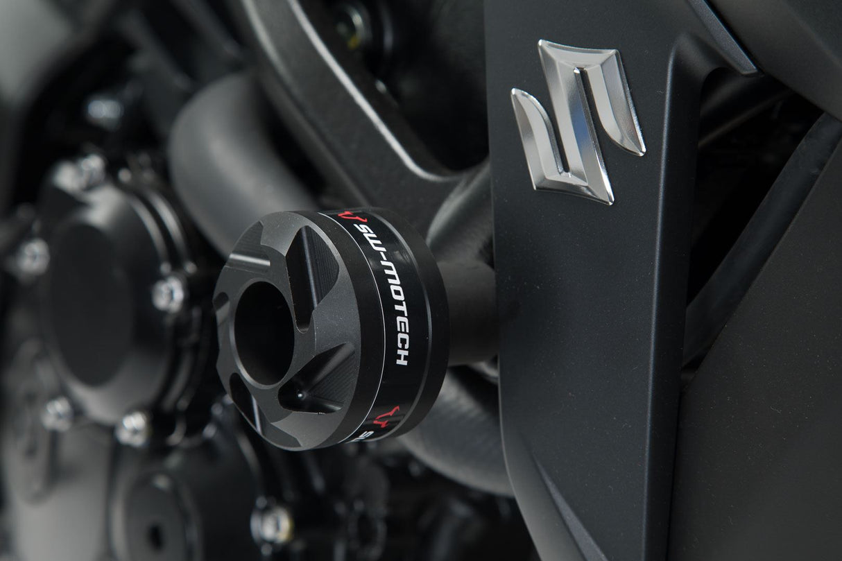 Slider set for frame Black Yamaha MT - 03 (16 - )/Suzuki GSX - S750 (17 - ) - SW - Motech UK