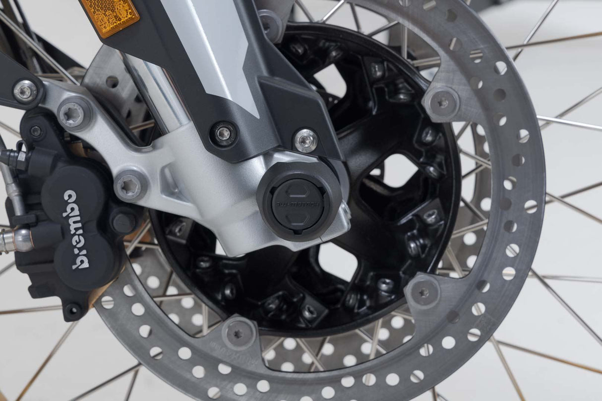 Slider set for front axle Black BMW F750GS, F850GS/Adv, F900R/XR - SW - Motech UK