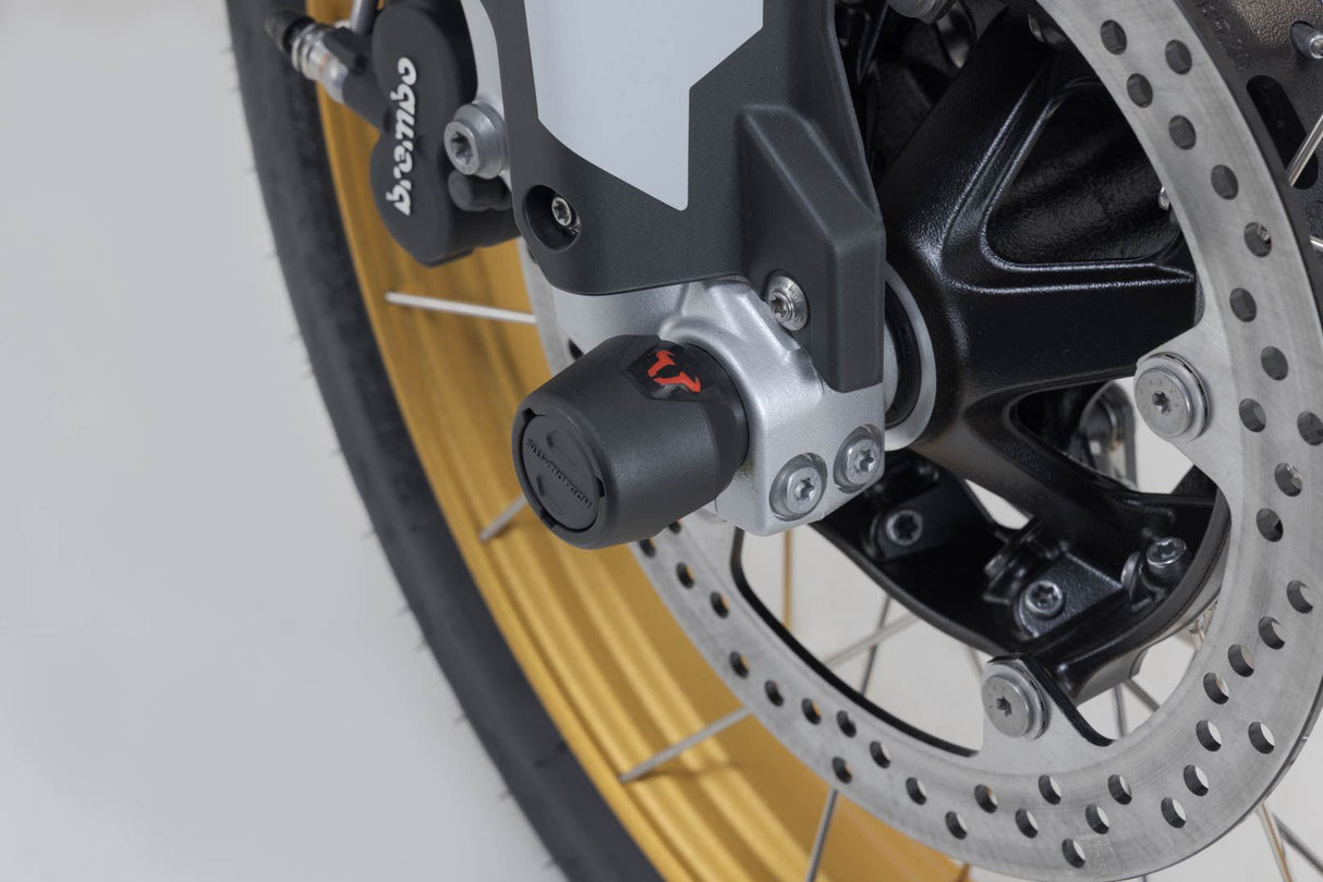 Slider set for front axle Black BMW F750GS, F850GS/Adv, F900R/XR - SW - Motech UK