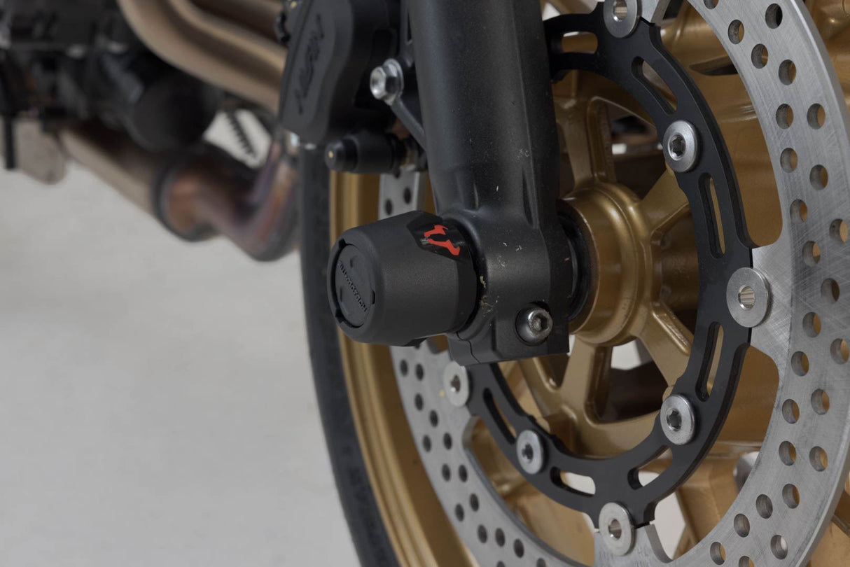 Slider Set for Front Axle Kawasaki Z650 (16 - ), Ninja 650 (16 - ) Black - SW - Motech UK