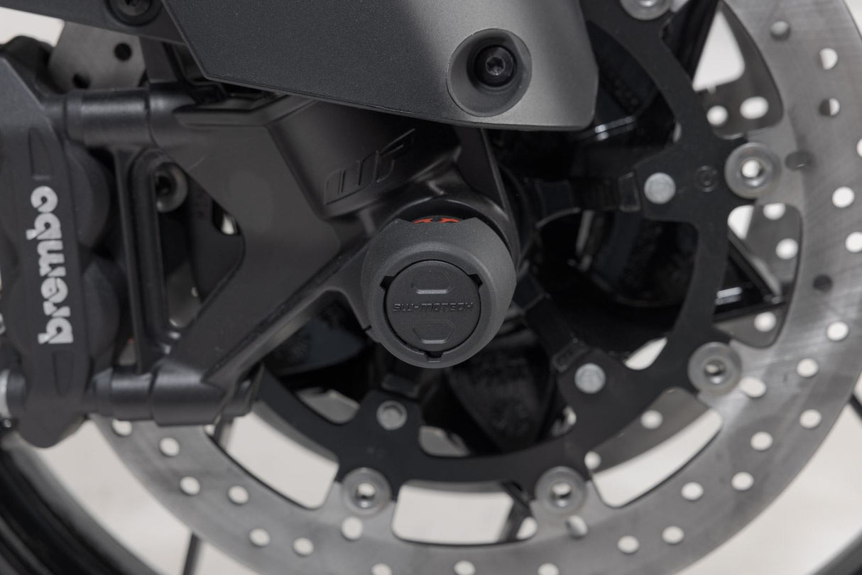 Slider Set for Front Axle KTM 790 Adventure/ 790 Adventure R Black - SW - Motech UK