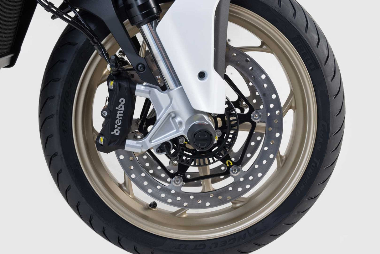 Slider set for front axle Moto Guzzi V100 Mandello/S (22 - ) Black - SW - Motech UK