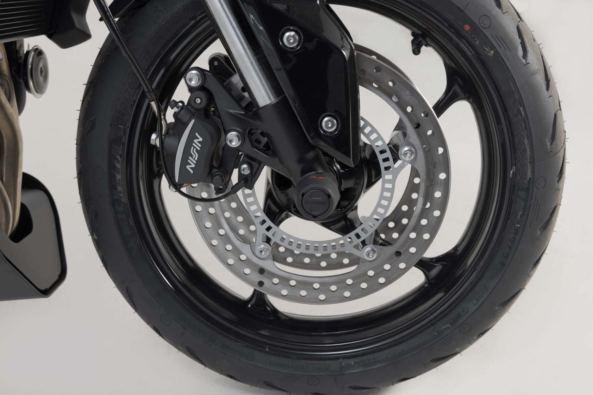 Slider Set for Front Axle Triumph Street Triple/Daytona/Tiger 600/Trident Black - SW - Motech UK