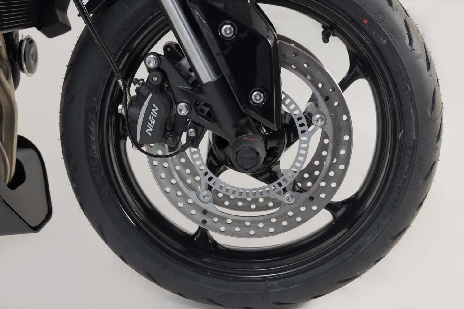Slider Set for Front Axle Triumph Street Triple/Daytona/Tiger 600/Trident Black - SW - Motech UK