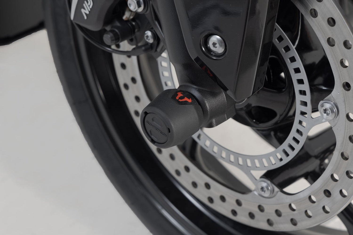 Slider Set for Front Axle Triumph Street Triple/Daytona/Tiger 600/Trident Black - SW - Motech UK