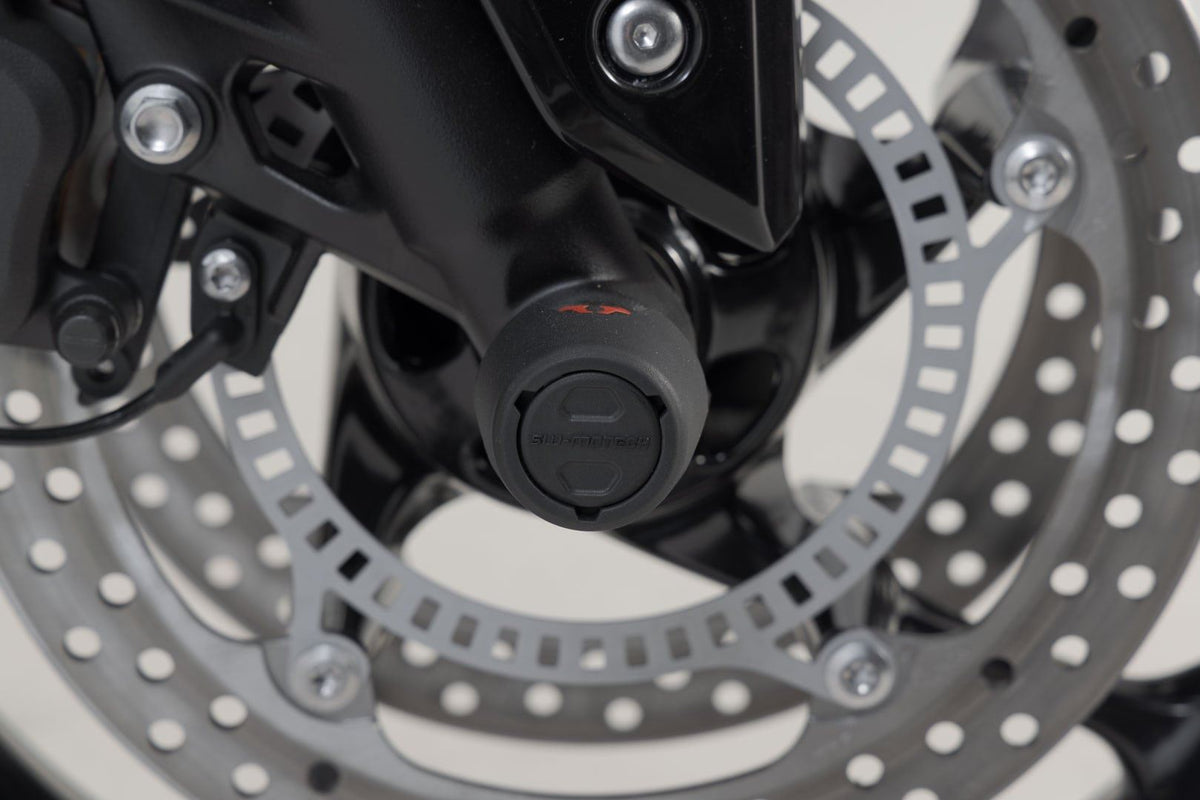 Slider Set for Front Axle Triumph Street Triple/Daytona/Tiger 600/Trident Black - SW-Motech UK
