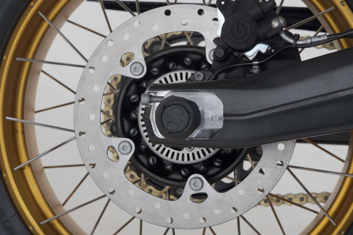 Slider Set for Rear Axle BMW S1000R, F750GS, F850GS/Adv, F900R/XR Black - SW - Motech UK