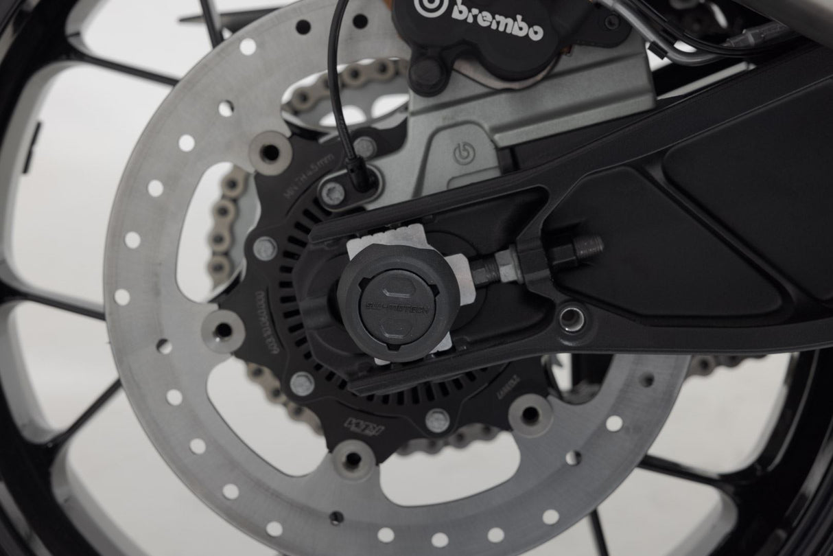 Slider Set for Rear Axle KTM 1050/1090/1190 Adv, 1290 SAdv Black - SW - Motech UK