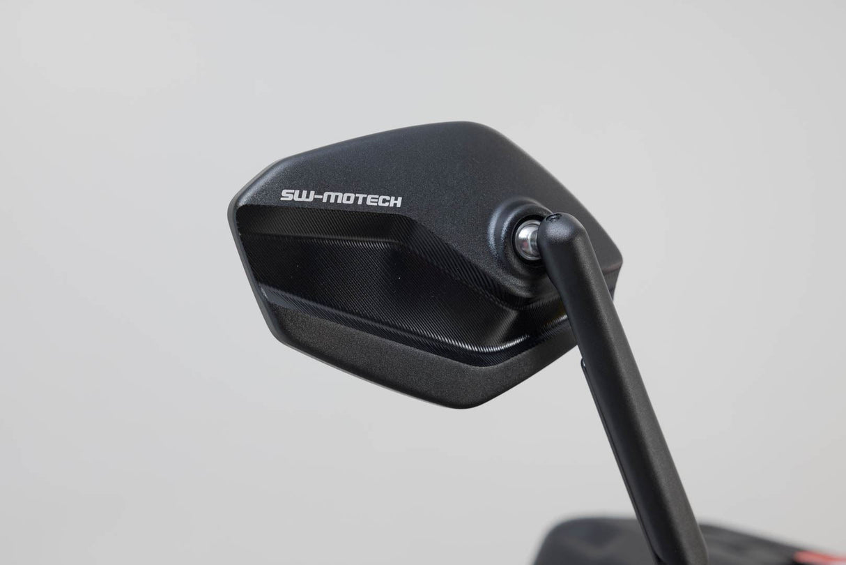 Sport mirror set High M8 Long - SW - Motech UK