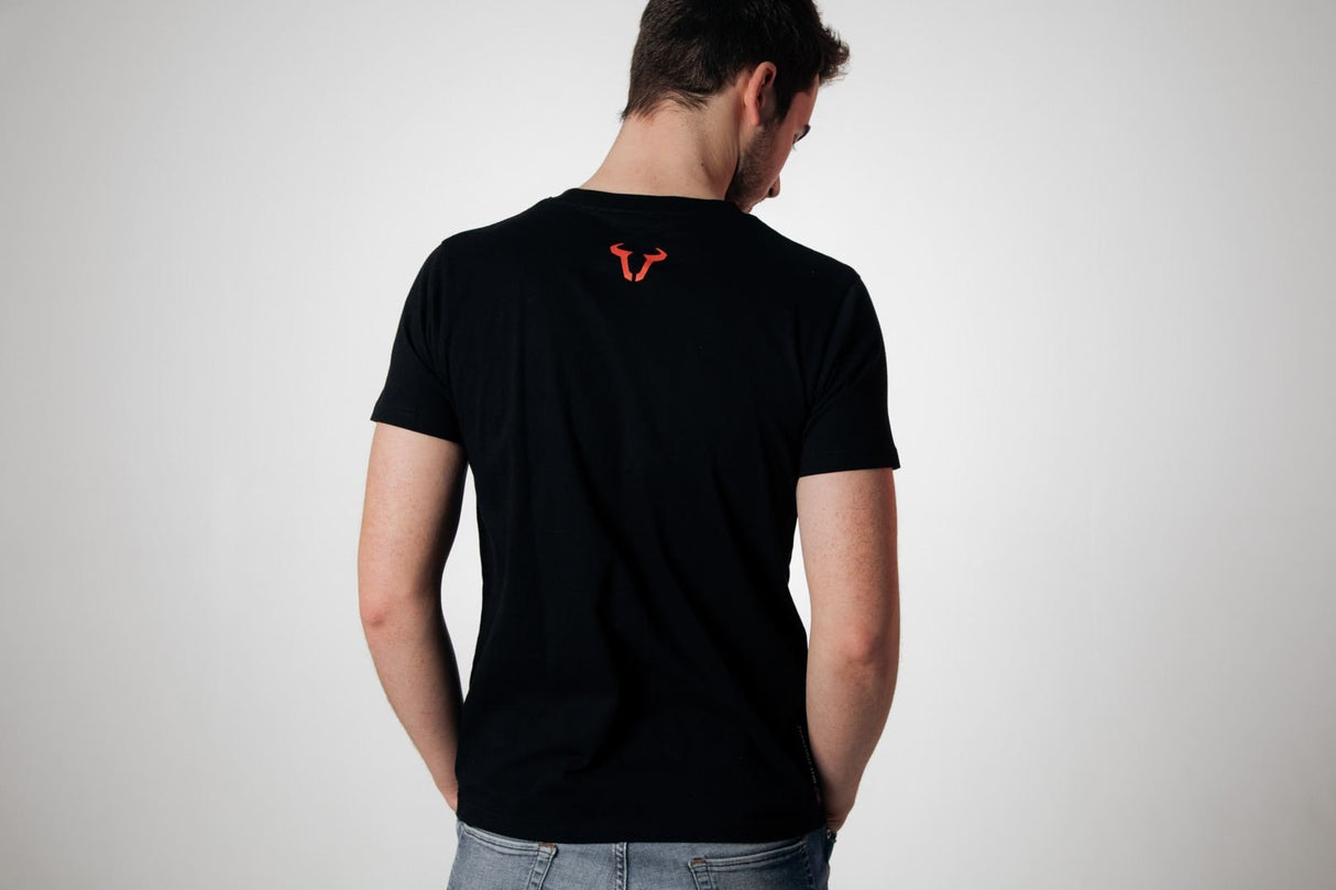 T-Shirt Core Line. Black. Men. Size S. - SW - Motech UK