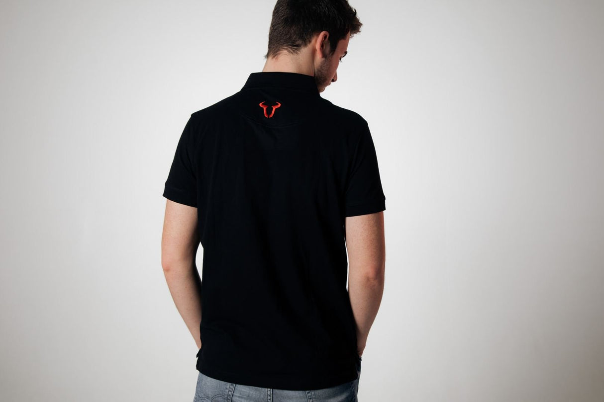 Team polo shirt Core Line. Black. Men. Size S. - SW - Motech UK