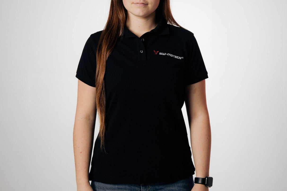 Team polo shirt Core Line. Black. Women. Size M. - SW - Motech UK