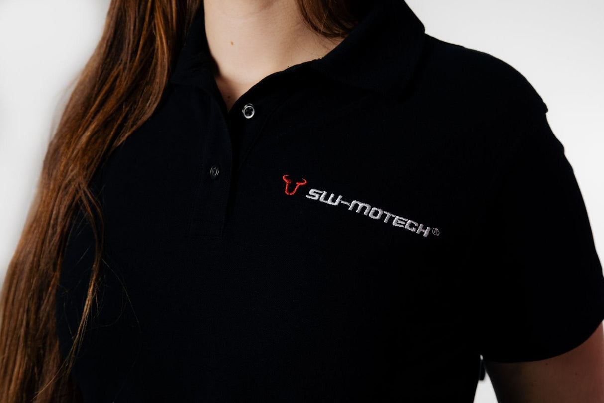 Team polo shirt Core Line. Black. Women. Size M. - SW - Motech UK
