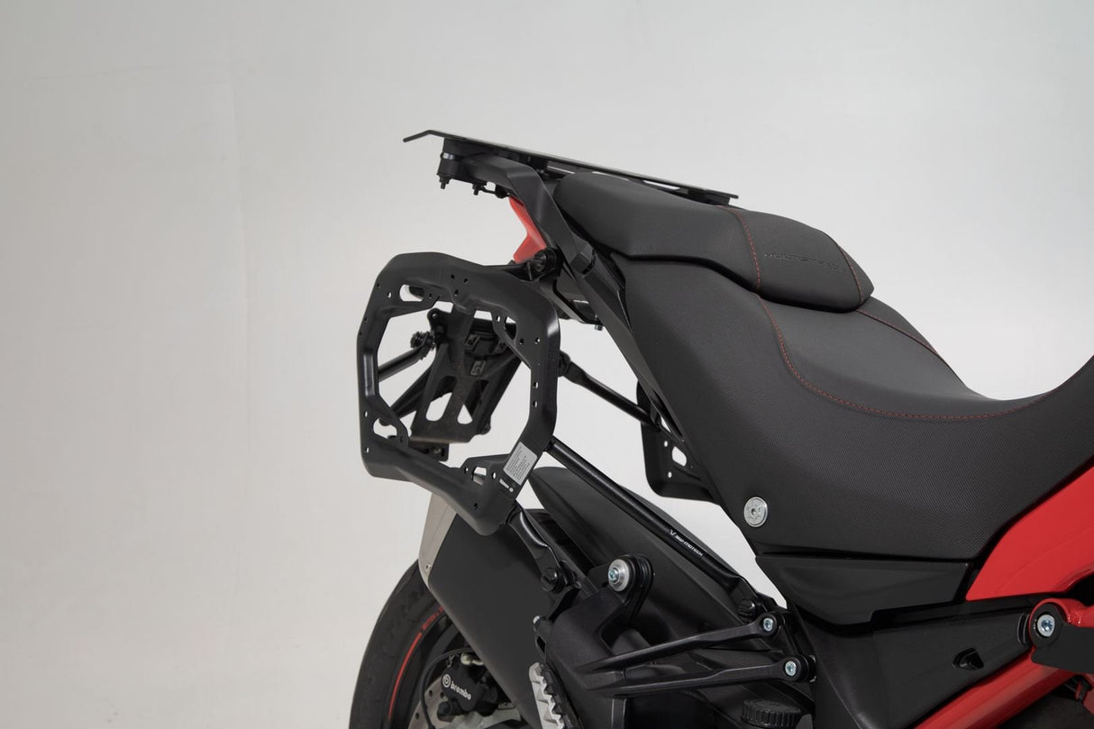 TRAX ADV Aluminium Case System 37/37 litre Ducati Multistrada 1200/1260/950 (15 - ) Silver - SW - Motech UK