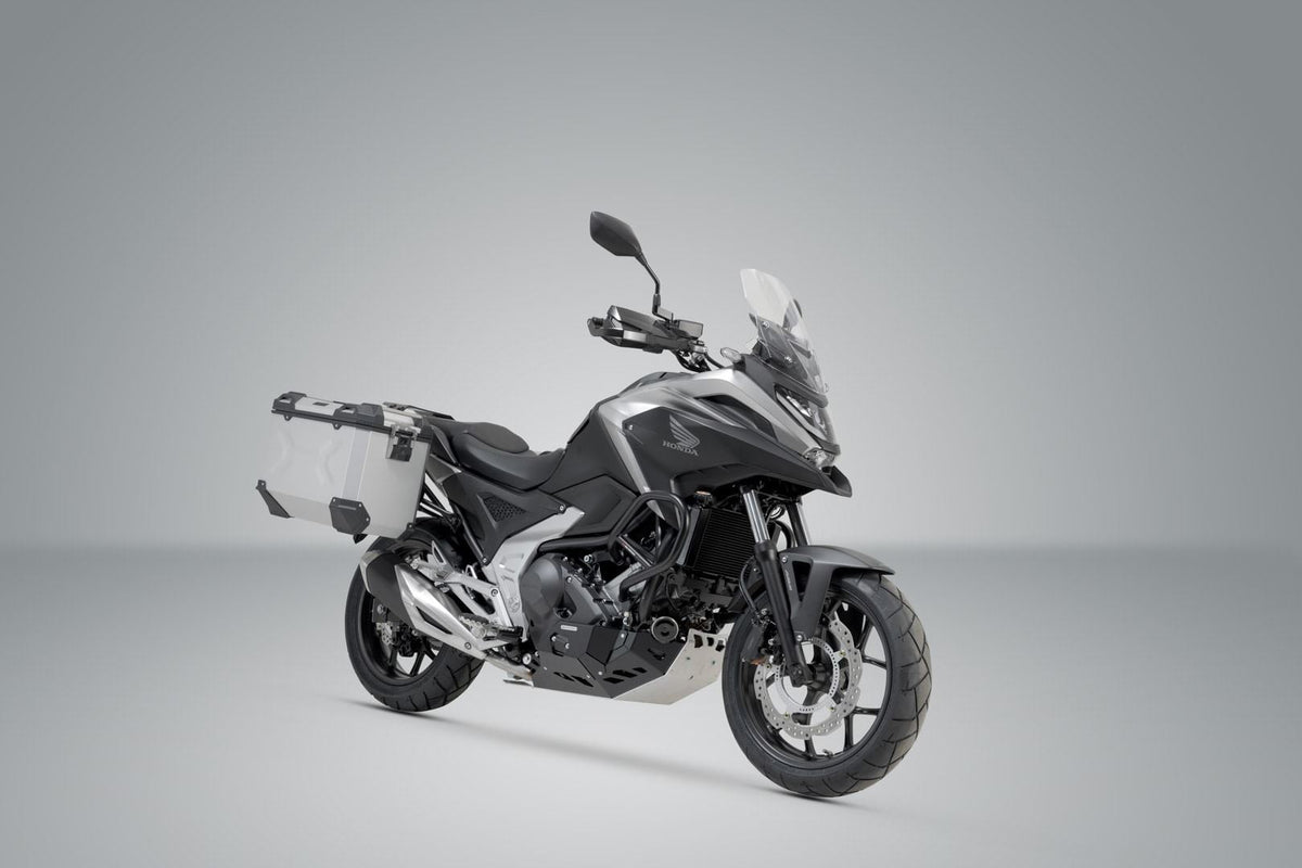 TRAX ADV Aluminium Case System 37/37 litre Honda NC750X (20-) Silver - SW-Motech UK