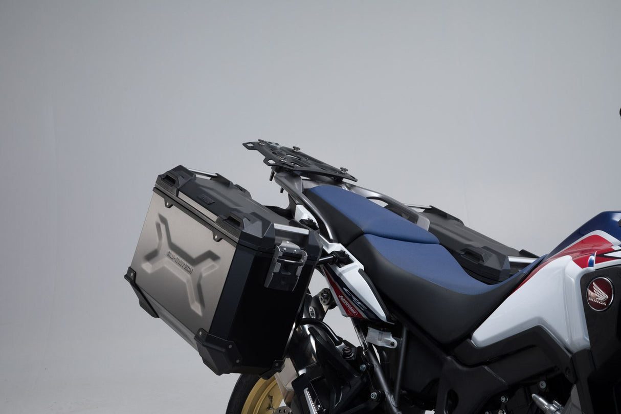 TRAX ADV Aluminium Case System 45/37 litre Honda CRF1000L Africa Twin (15 - 17) Black - SW - Motech UK