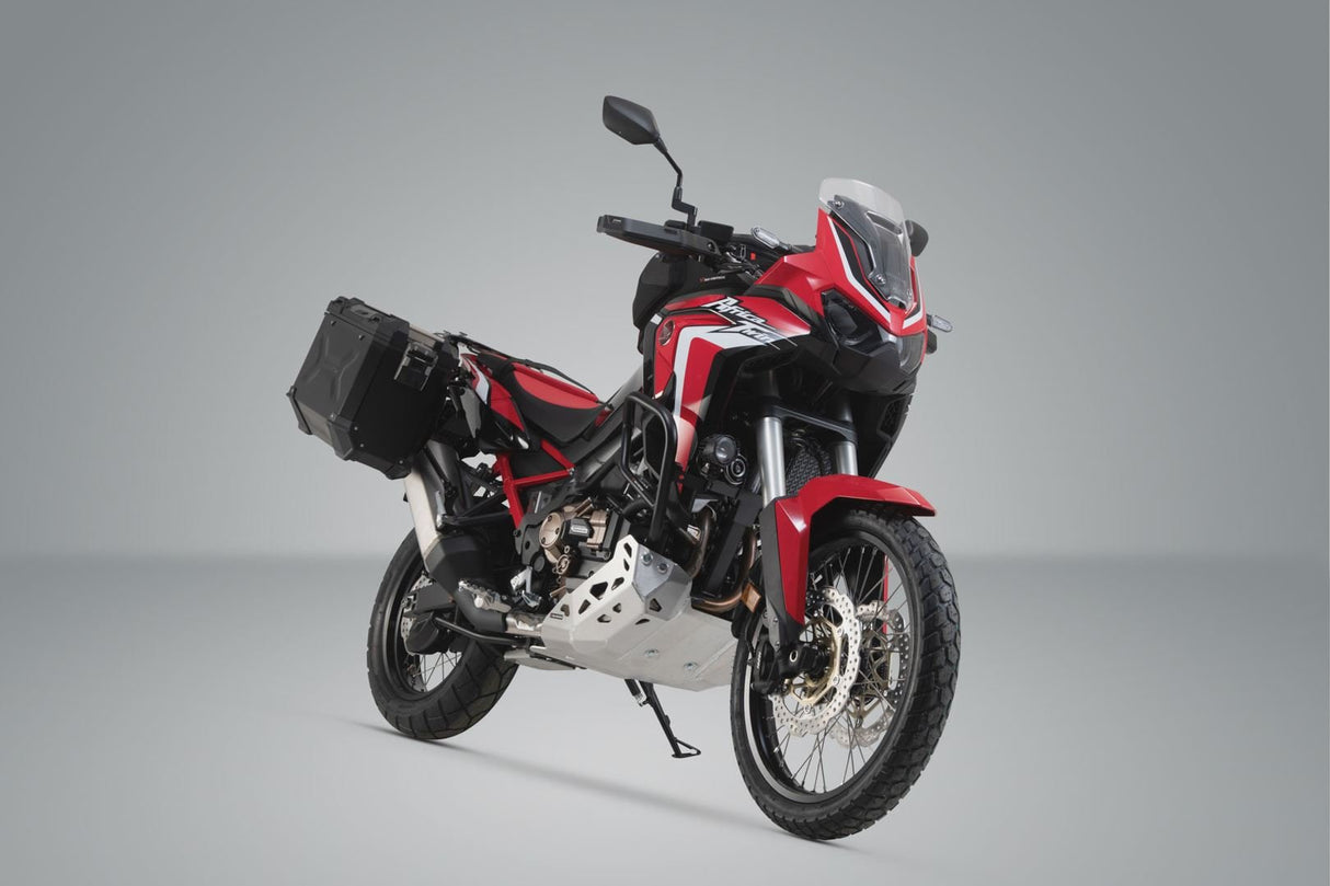 TRAX ADV Aluminium Case System 45/37 litre Honda CRF1100L Africa Twin (19 - ) Black - SW - Motech UK