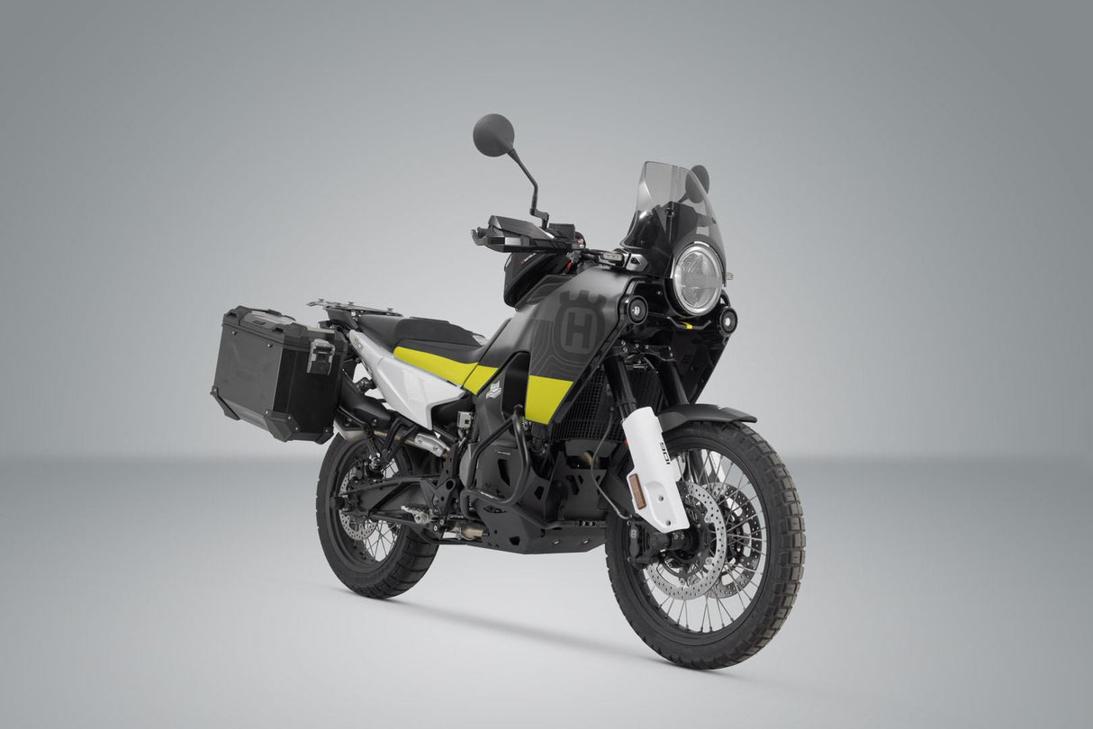 TRAX ADV Aluminium Case System 45/37Litre Husqvarna 901 Norden (21 - ) Black - SW - Motech UK