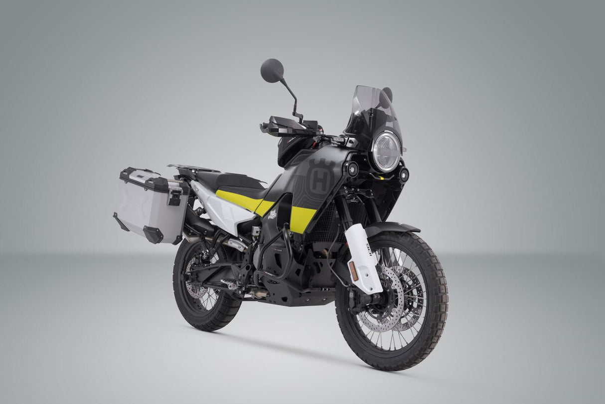 TRAX ADV Aluminium Case System 45/37Litre Husqvarna 901 Norden (21 - ) Silver - SW - Motech UK