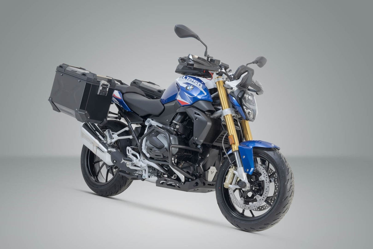 TRAX ADV Aluminium Case System 45/45 litre BMW R 1200 R/RS, R 1250 R/RS Black - SW - Motech UK