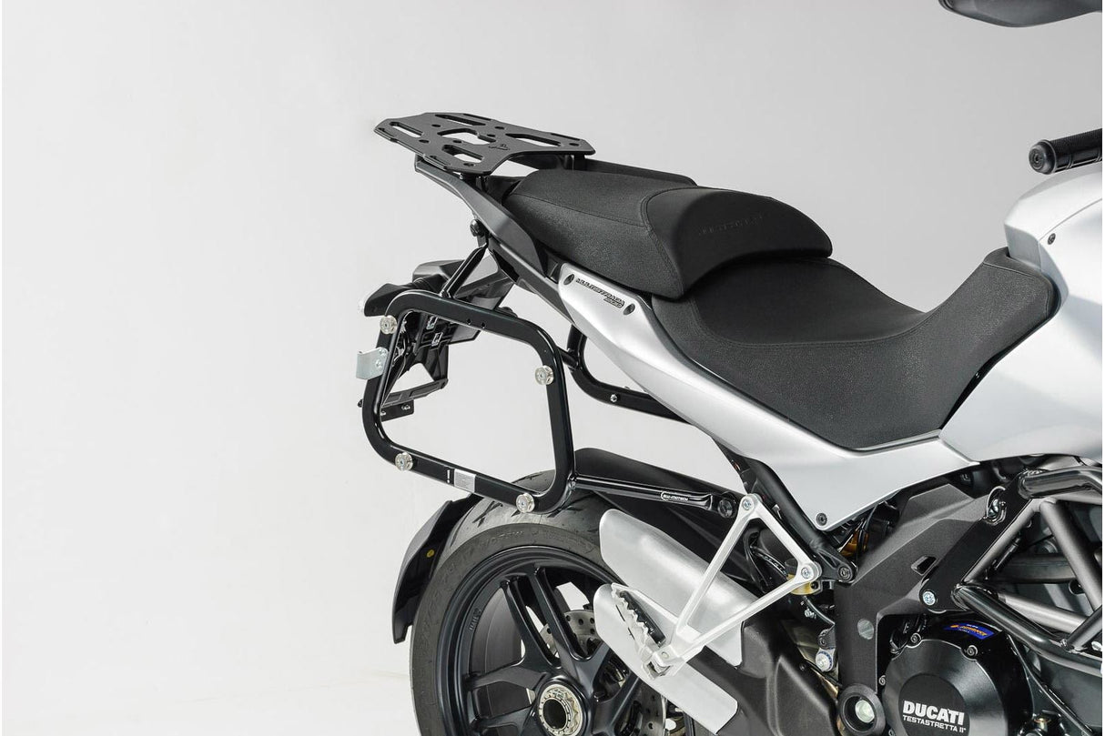 TRAX ADV Aluminium Case System 45/45 litre Ducati Multistrada 1200 / S (10 - 14) Black - SW - Motech UK