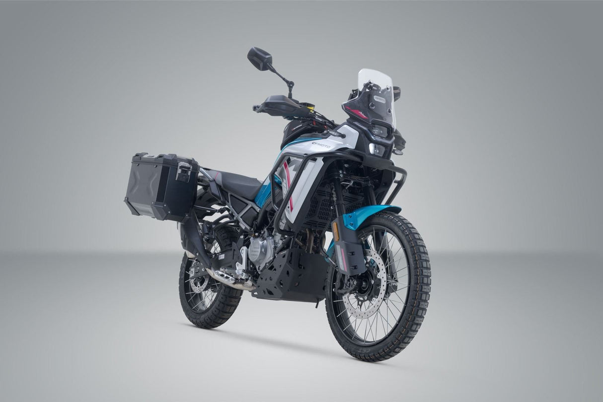 TRAX ADV aluminium case system Black. 45/37 l. CFMoto 450MT (23 - ). - SW - Motech UK