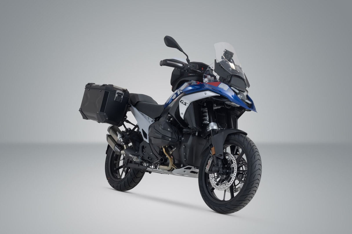 TRAX ADV aluminium case system Black. 45/45 l. BMW R 1300 GS (23 - ). - SW - Motech UK