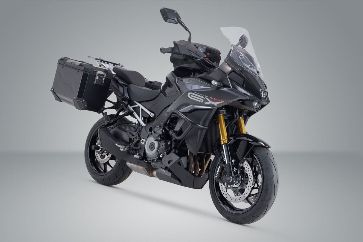 TRAX ADV aluminium case system Black. 45/45 l. Suzuki GSX - S1000GX (23 - ). - SW - Motech UK
