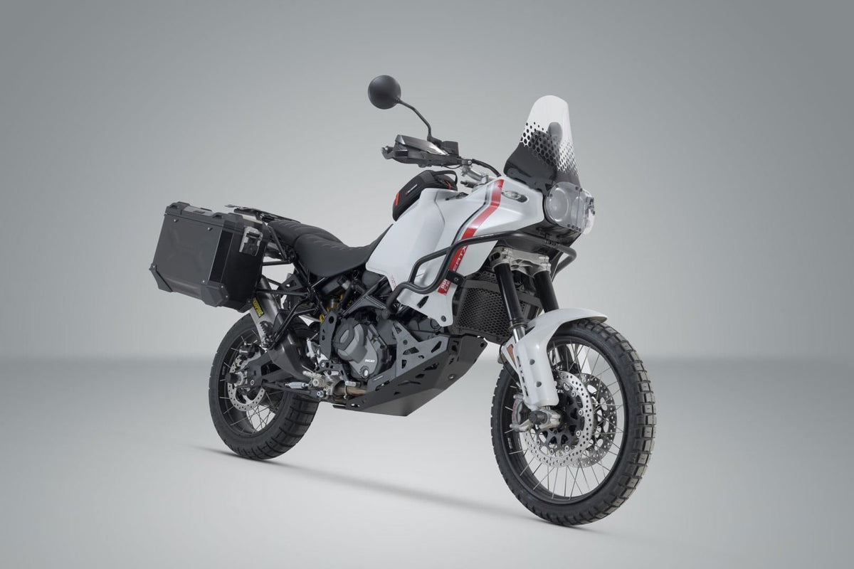 TRAX ADV aluminium case system Ducati DesertX (22-) 45/37 litre Black - SW-Motech UK