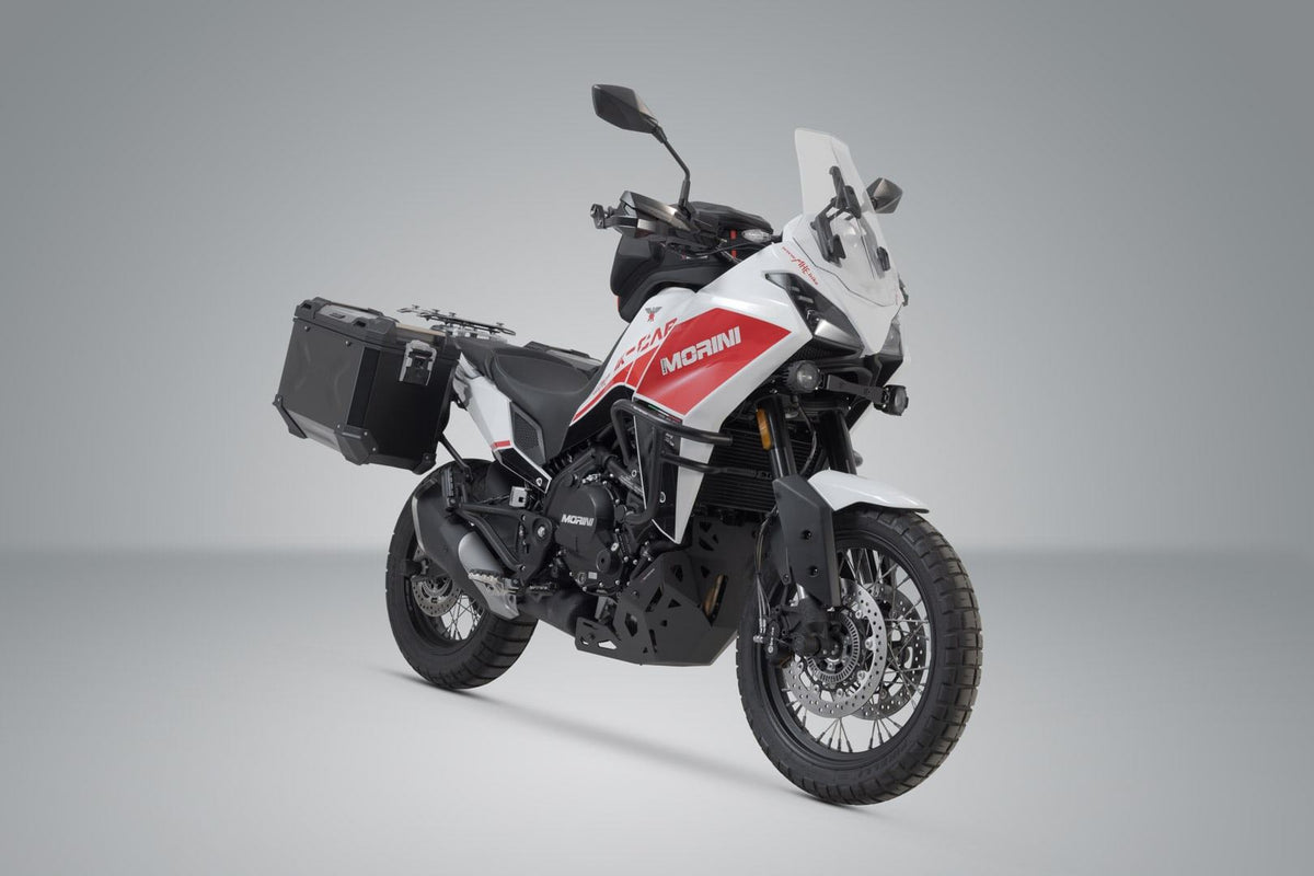 TRAX ADV aluminium case system Moto Morini X-Cape 650 (21-) 45/45 litre Black - SW-Motech UK