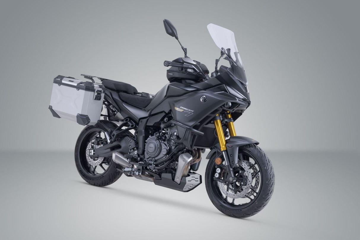 TRAX ADV aluminium case system Silver. 37/37 l. Yamaha Tracer 7 / GT (25 - ). - SW - Motech UK