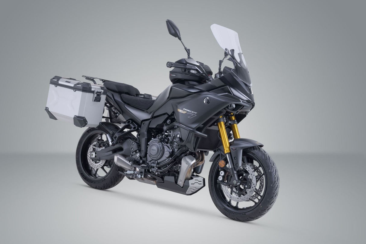 TRAX ADV aluminium case system Silver. 45/45 l. Yamaha Tracer 7 / GT (25 - ). - SW - Motech UK