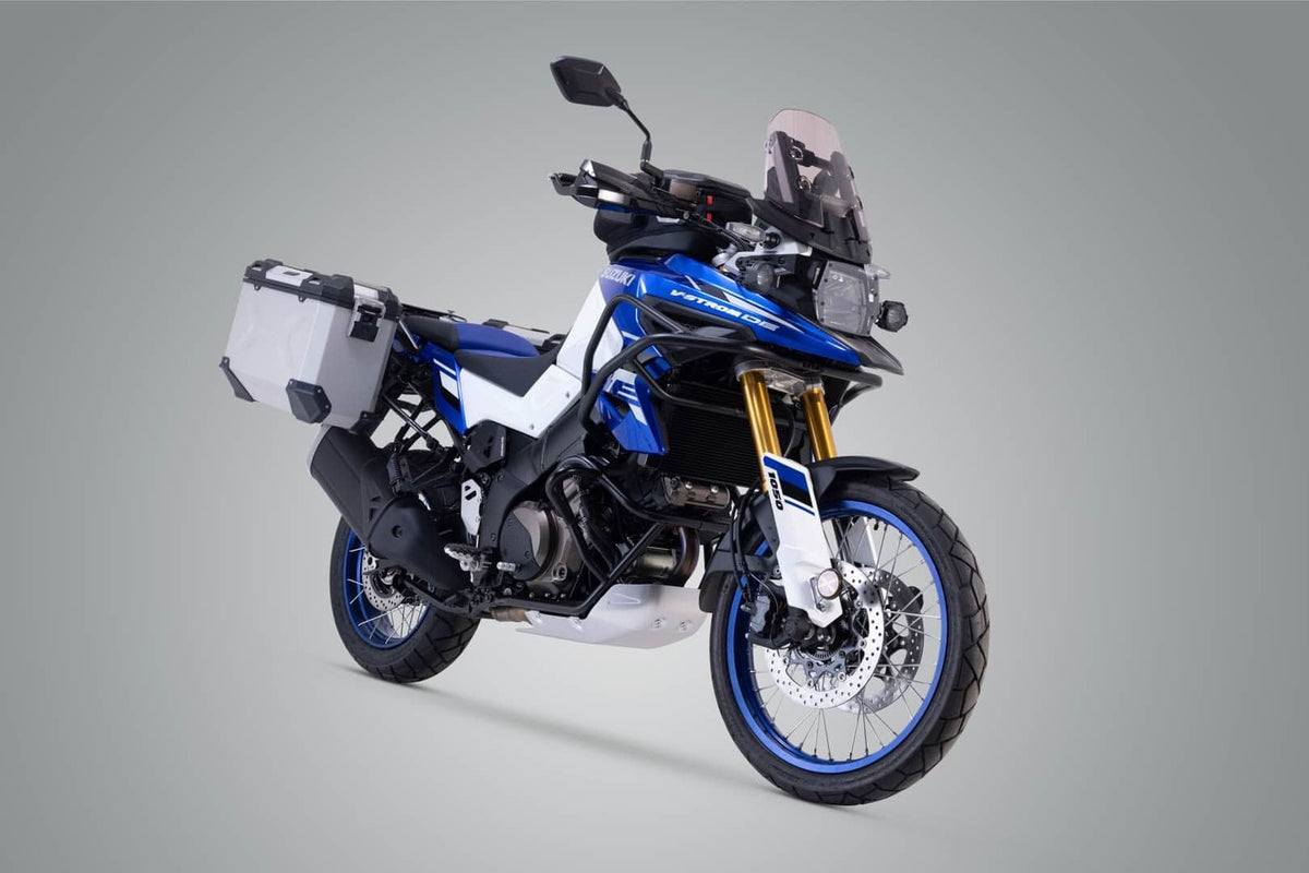 TRAX ADV aluminium case system Suzuki V-Strom 1050 DE (22-) 45/37 Litre Silver - SW-Motech UK