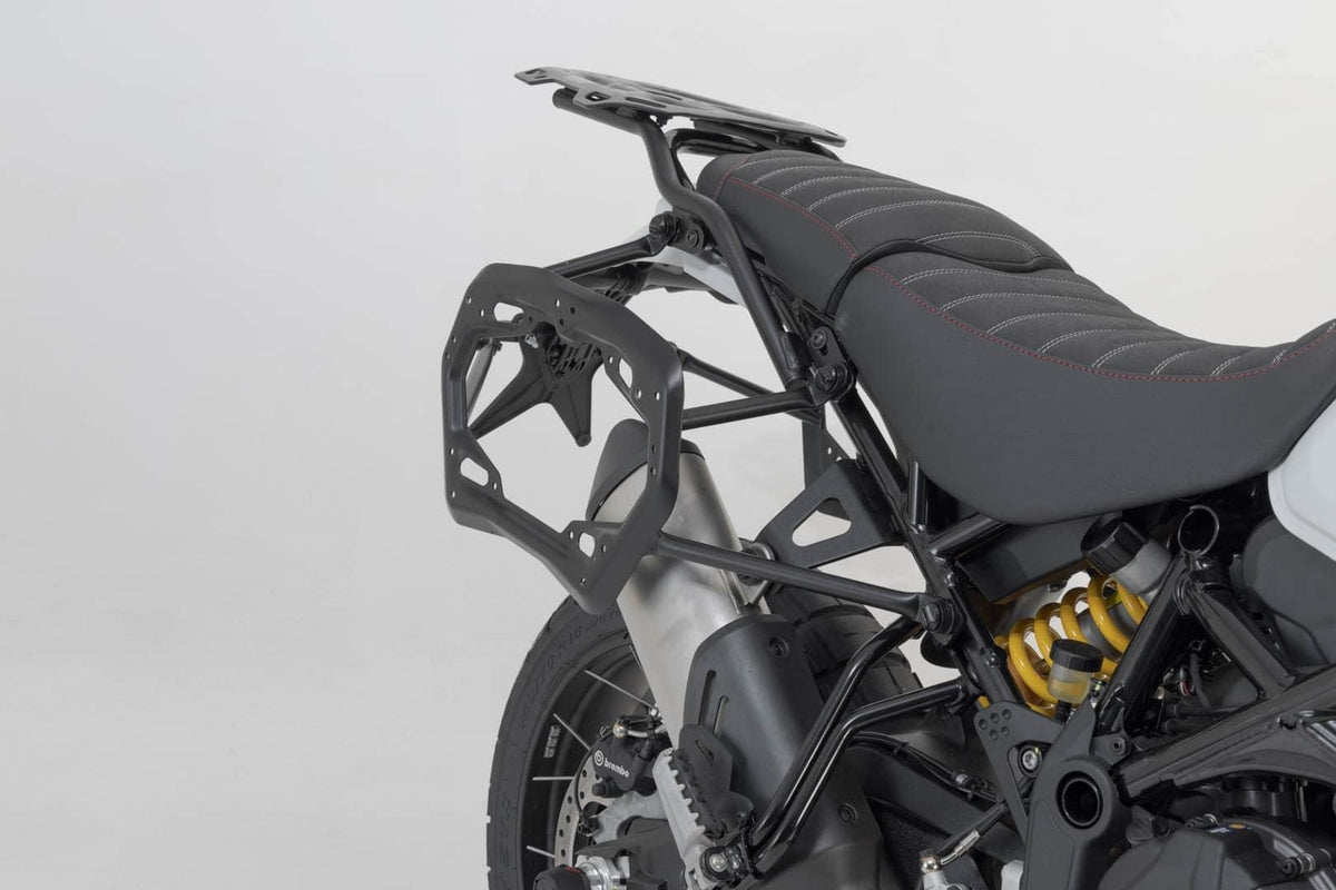 TRAX ADV aluminum case system US model Ducati DesertX (22-) 45/37 Litre Silver - SW-Motech UK