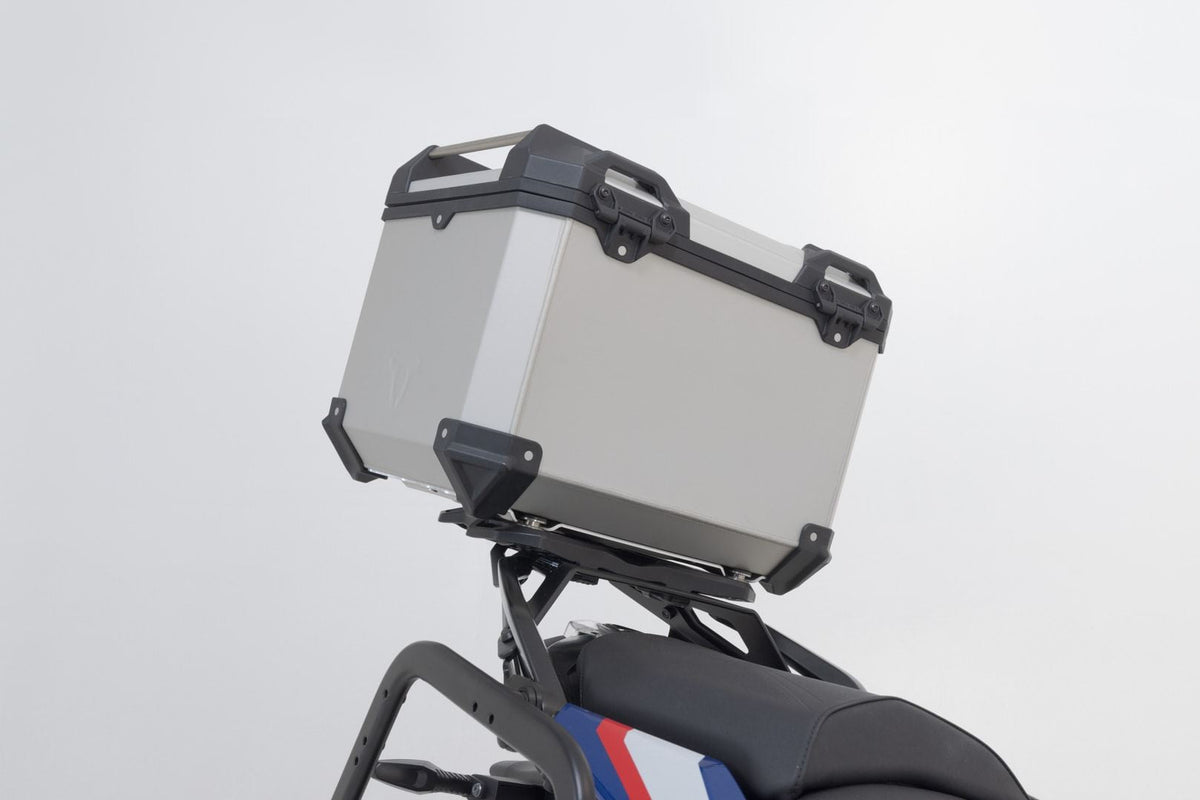TRAX ADV Top Case System BMW R1200 R/RS (14-18) R1250 R/RS (18-) Silver - SW-Motech UK
