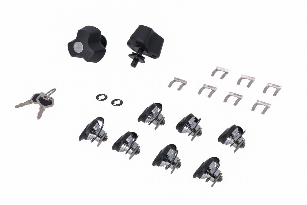 TRAX Lock Set with Anti - theft Protection PRO 9 matching locks, 2 keys - SW - Motech UK