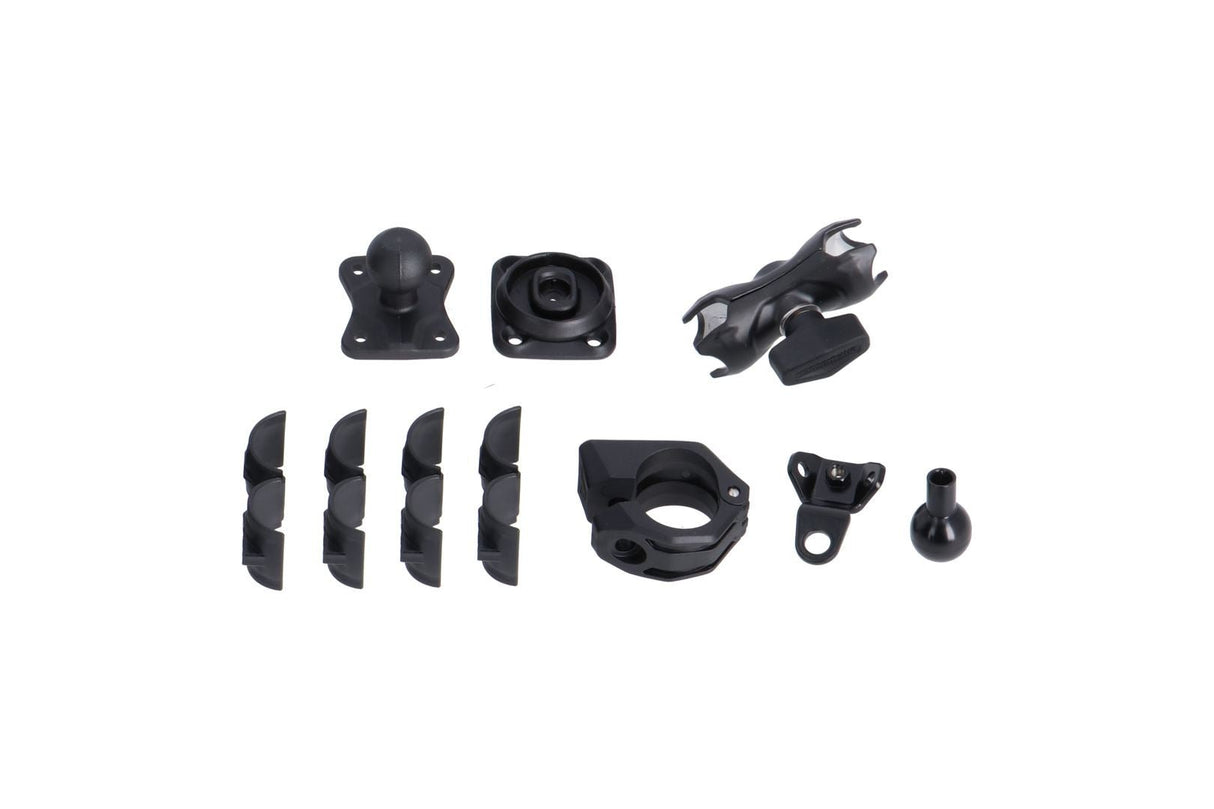 Universal GPS Mount Kit with T - Lock Incl. 2" socket arm, for handlebar/mirror thread - SW - Motech UK