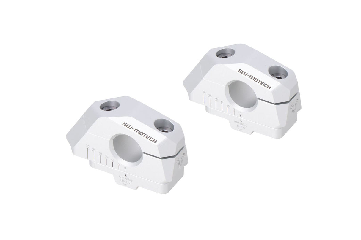 Variable bar back Ø22 mm handlebars with offset BMW F 750 GS (17 - ) Silver - SW - Motech UK