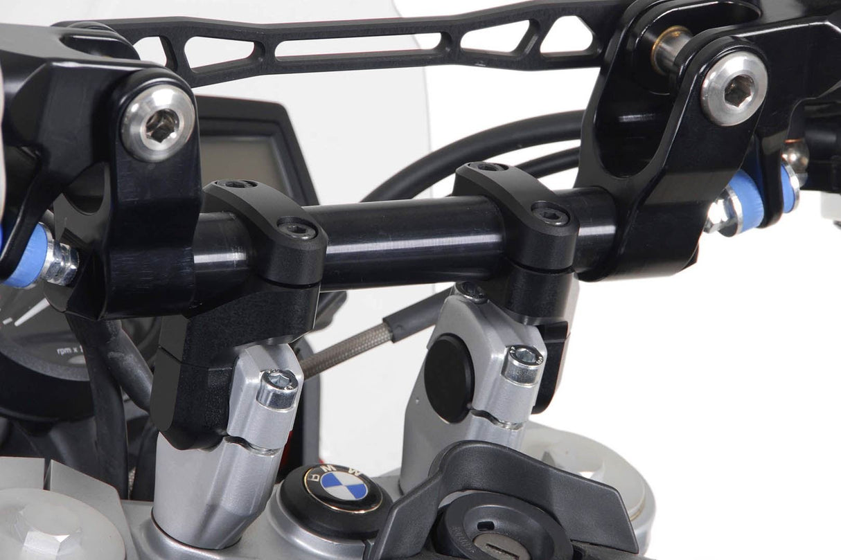 Vario bar back for Ø 28 mm handlebar Up/back variable. Black - SW - Motech UK