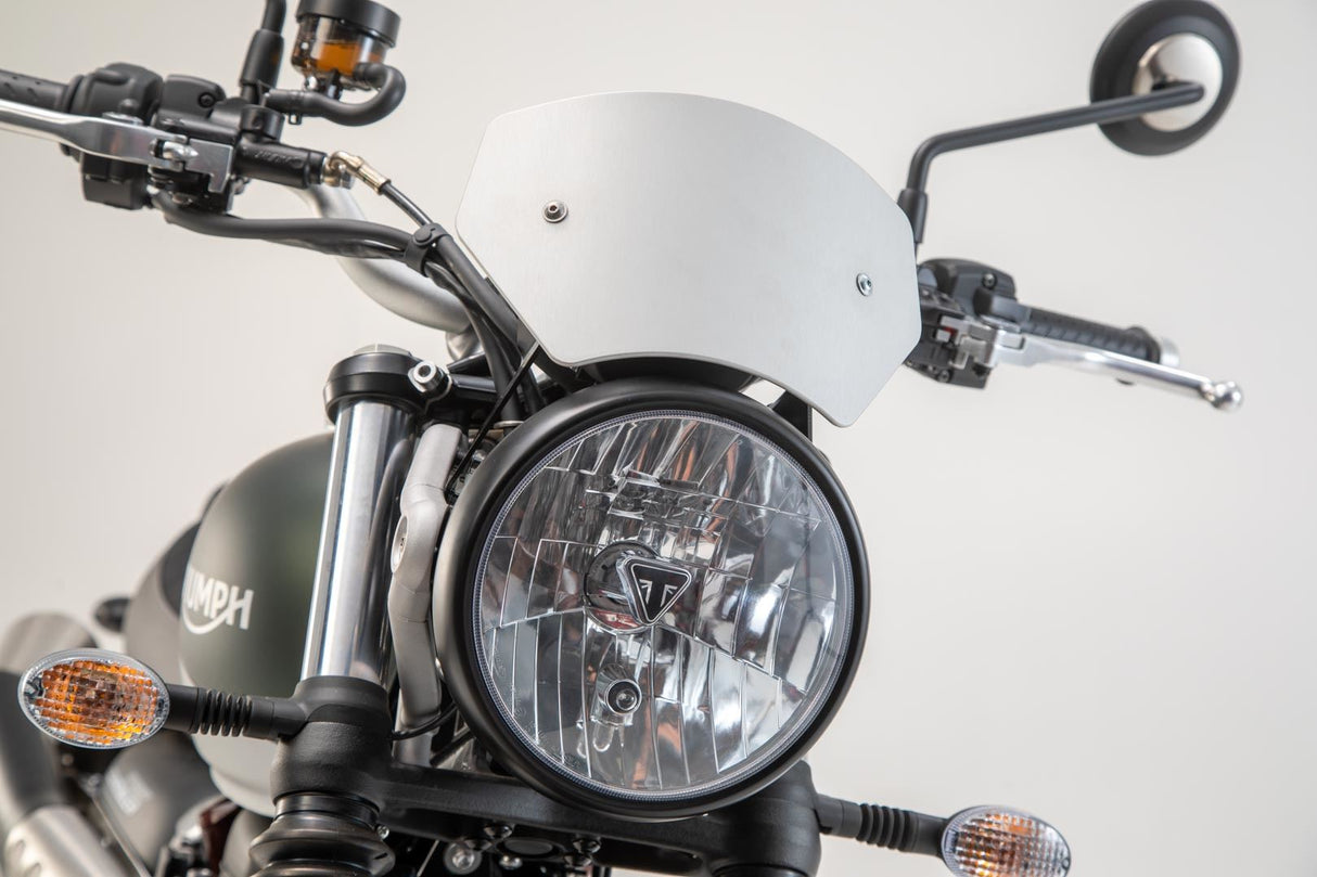 Windscreen Triumph Street Scrambler 900 (16 - ). Silver - SW - Motech UK