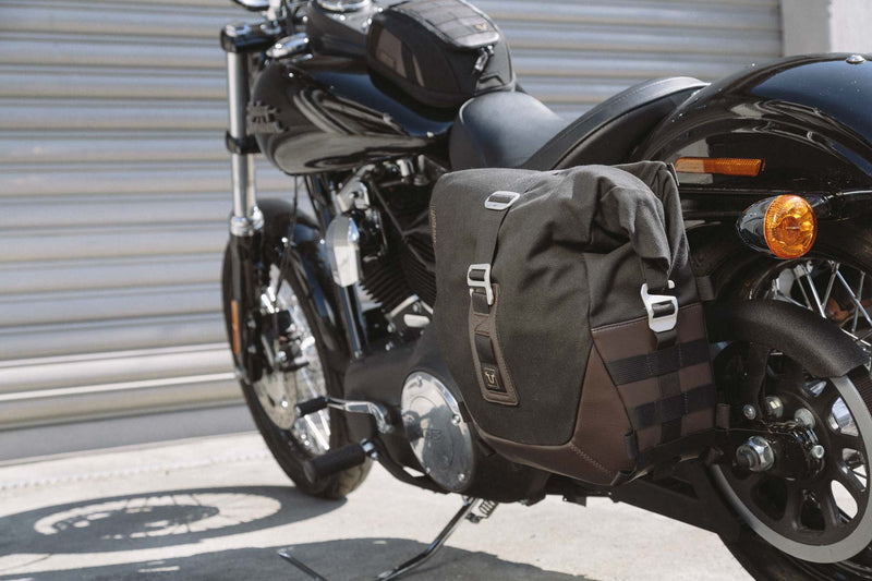 Legend Gear Side Bag System LC Harley-Davidson Dyna Low Rider, Street Bob Black Edition
