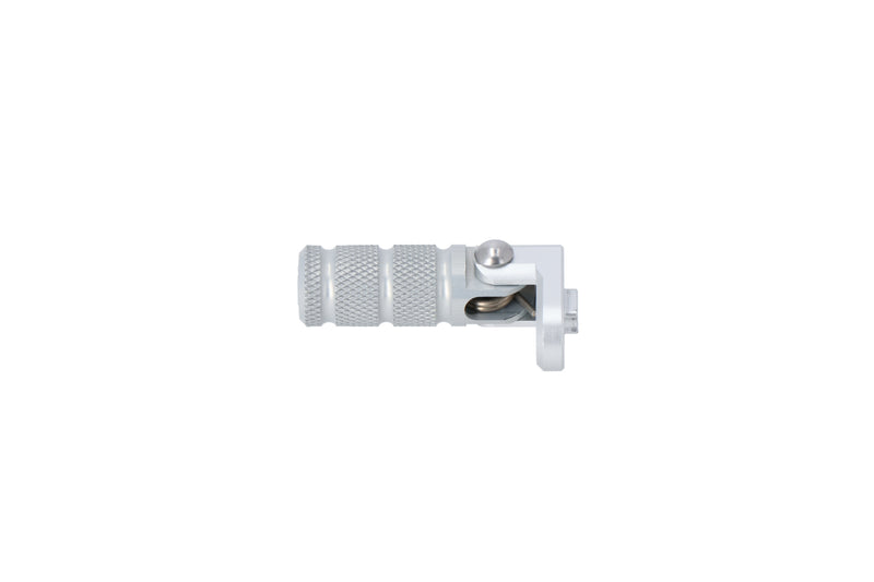 Gear lever tread extension incl Knurled Silver