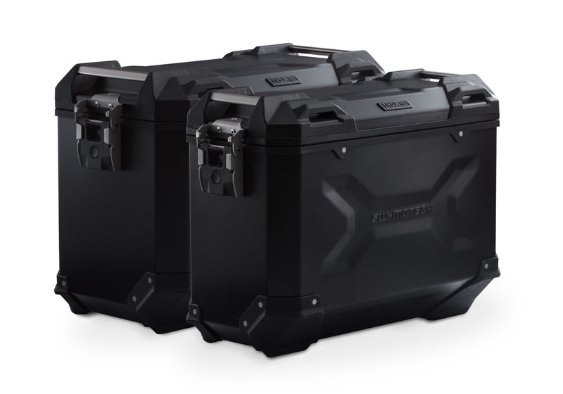 TRAX ADV Aluminium Case System 45/37 litre Suzuki V-Strom 1050 (19-) Black