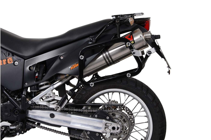 TRAX ADV Aluminium Case System 45/45 litre KTM 950 Adv / 990 Adv (03-) Black