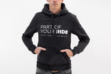 Hoodie Core Line. Black. Unisex. Size L.