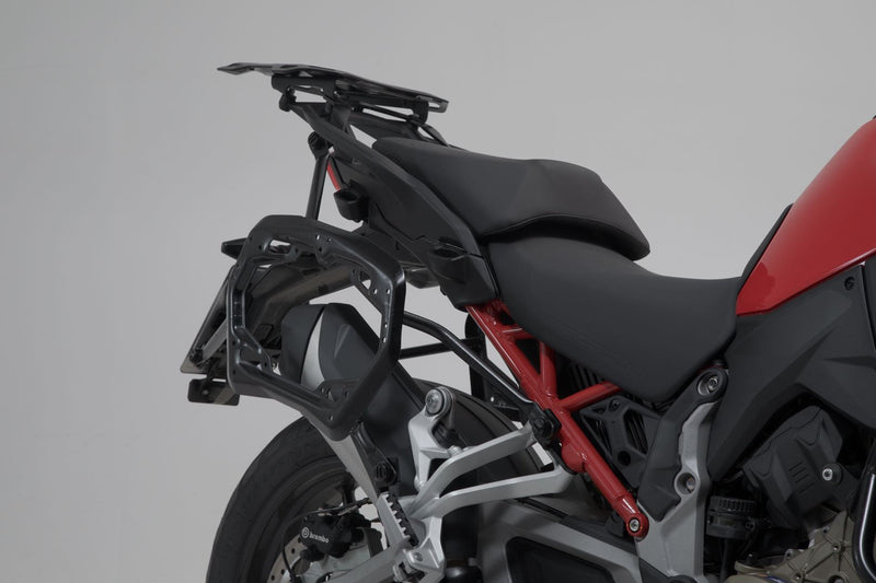 TRAX ADV aluminum case system US model Black. 37/37 l. Ducati Multistrada V4 (20-).